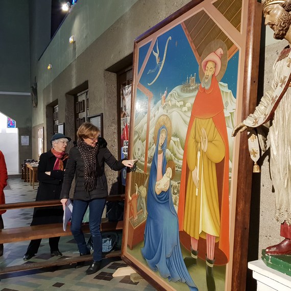 Restauration du tableau « La Nativité lyonnaise » à Vaise