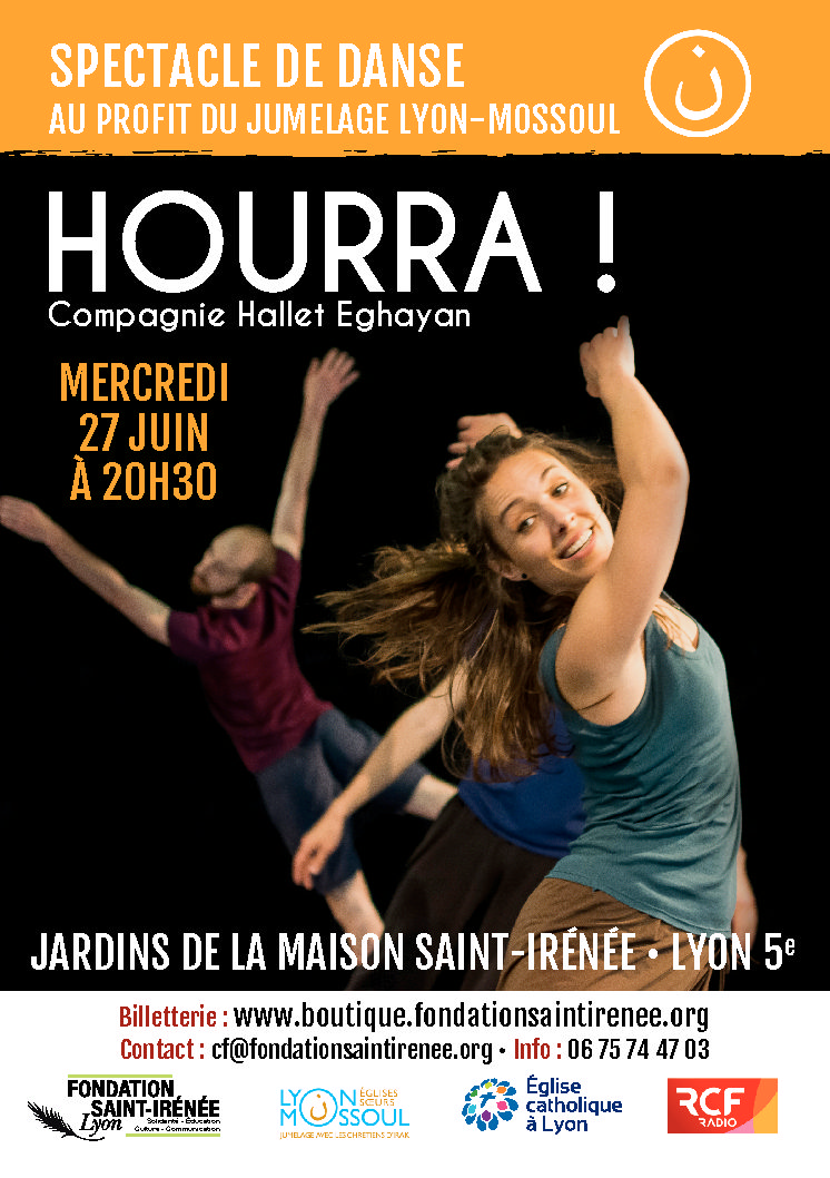 Venez assister au spectacle Hourra! au profit du Jumelage Lyon-Mossoul le mercredi 27 juin à 20h30